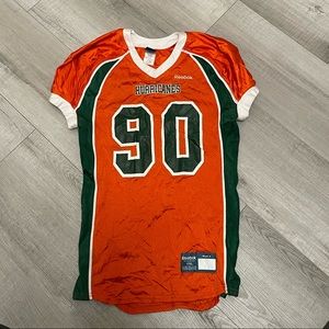 Reebok YXL Miami Hurricane Jersey